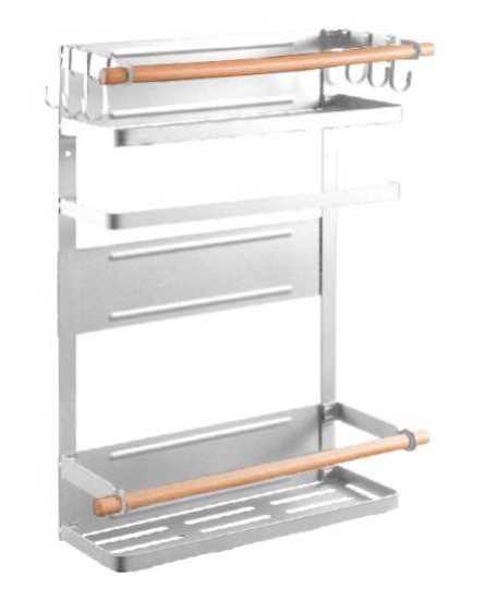מתלה אחסון מגנטי למקרר EAZO Super Hanger F לבן