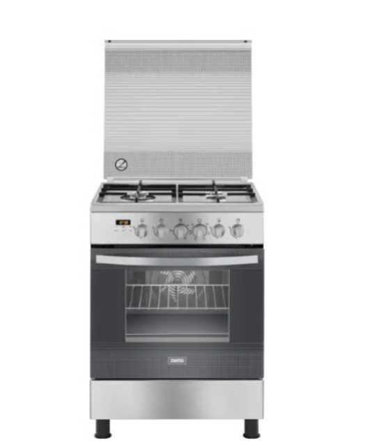 תנור משולב כריים גז ZANUSSI דגם ZCK67326XA נירוסטה מוברשת זנוסי