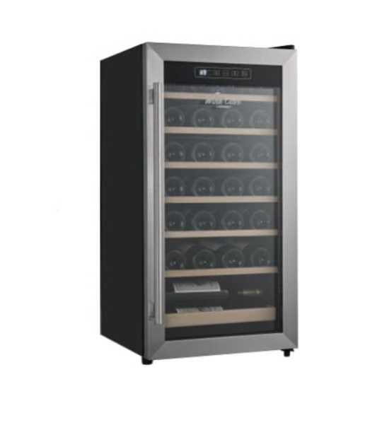 מקרר יין 28 בקבוקים דלת זכוכית נירוסטה CHROMEX דגם CH-JC83SS כרומקס 