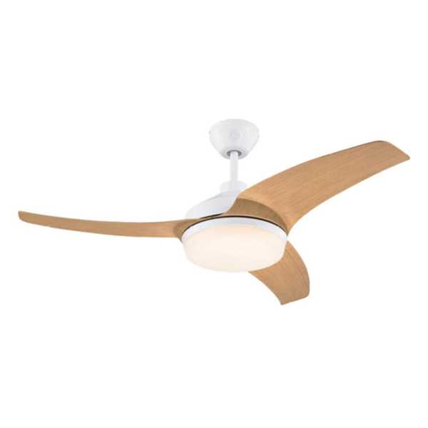 מאוורר תקרה CCT 36W DC WESTINGHOUSE דגם VALERIA "42 לבן + עץ + שלט ווסטינגהאוס