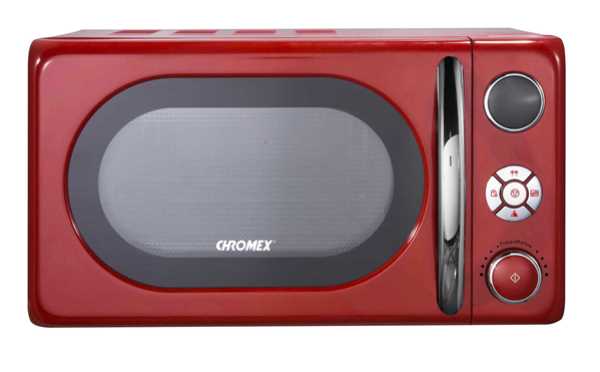 מיקרוגל רטרו 20 ליטר גוון אדום CHROMEX דגם CH624R כרומקס