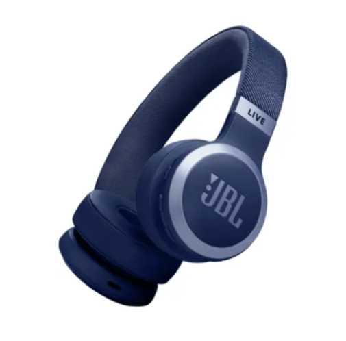 אוזניות קשת אלחוטיות JBL דגם LIVE 670NC כחול