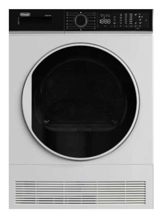 מכונת כביסה פתח חזית 9 ק"ג 1400 סל"ד DELONGHI דגם DLW959T3W דלונגי