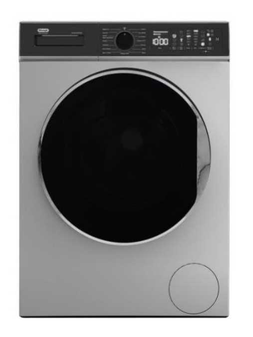 מכונת כביסה פתח חזית 12 ק"ג 1400 סל"ד כסוף DELONGHI דגם DLW1259T3G דלונגי