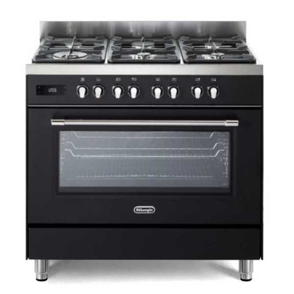 תנור משולב כיריים 6 להבות 90 ס"מ נירוסטה DELONGHI דגם PRO966 MA-IL דלונגי