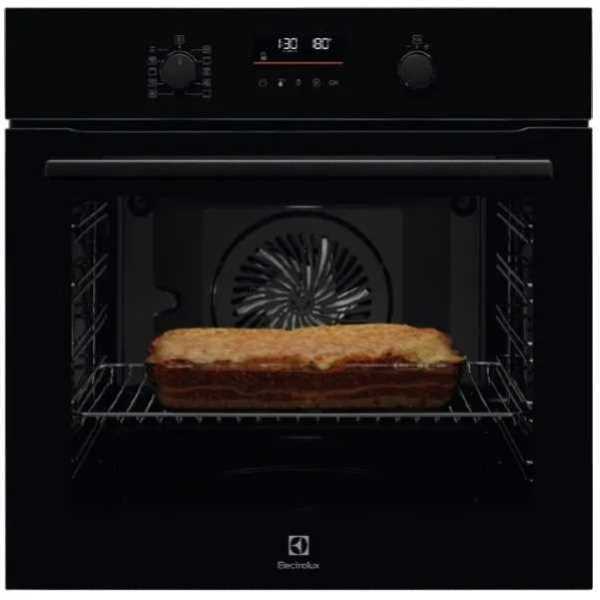 תנור בנוי פירוליטי זכוכית שחורה Electrolux דגם EOP6526K אלקטרולוקס