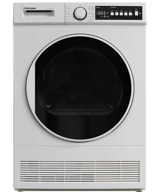 מייבש כביסה קונדנסור 8 ק"ג CROWN דגם CRT800DCT2