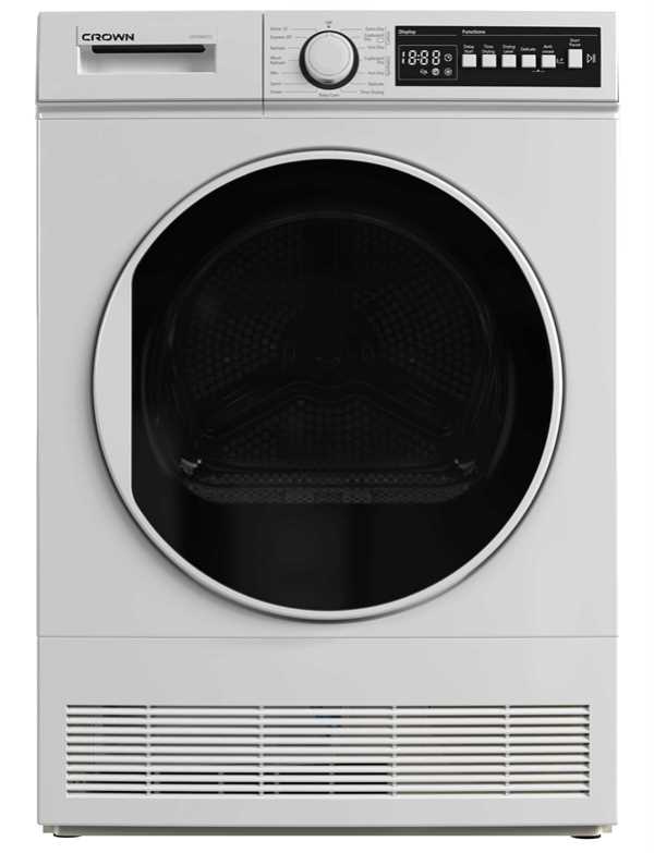 מייבש כביסה קונדנסור 9 ק"ג CROWN דגם CRT900DCT2