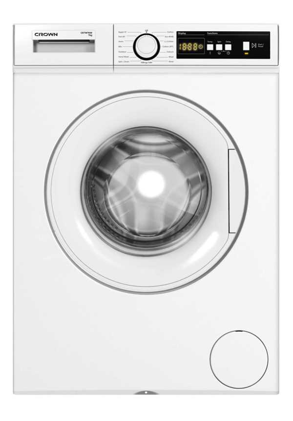 מכונת כביסה פתח קידמי 7 ק"ג CROWN דגם CRTW7KW