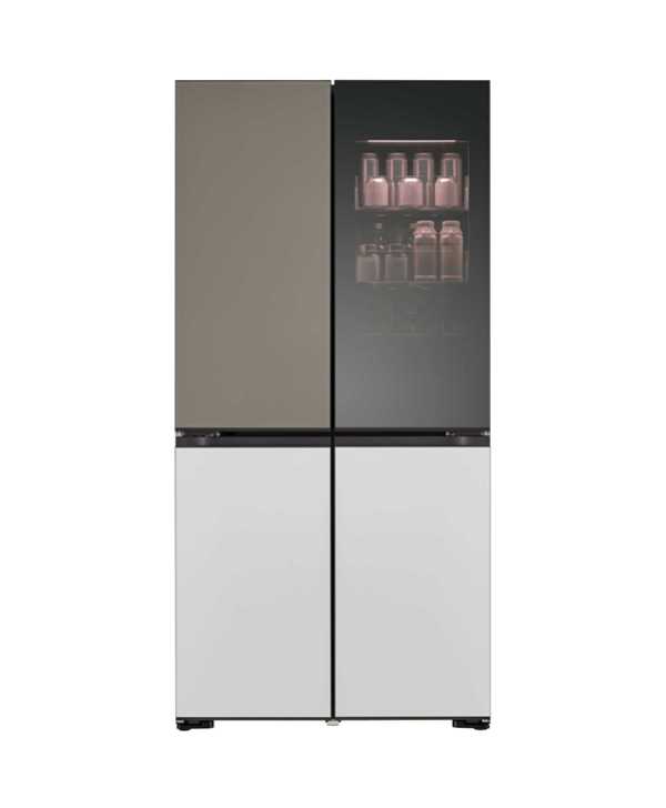 מקרר 4 דלתות LG MOOD UP דגם R-4D760MDUP זכוכית מחליפה צבעים