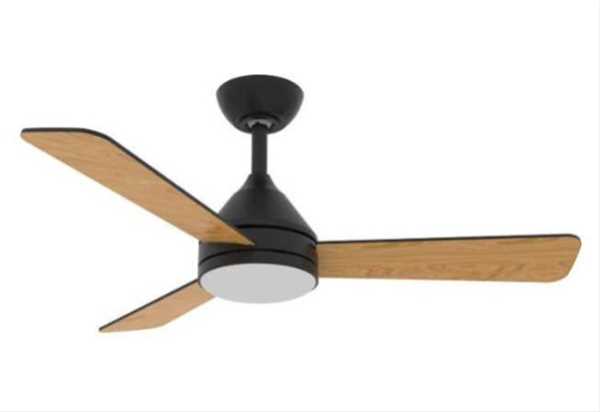 מאוורר תקרה + שלט ולד NORTHER 24W CCT דגם 42" YOUNG שחור+עץ