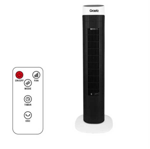 מאוורר מגדל + שלט Graetz דגם TF-830-R גרץ