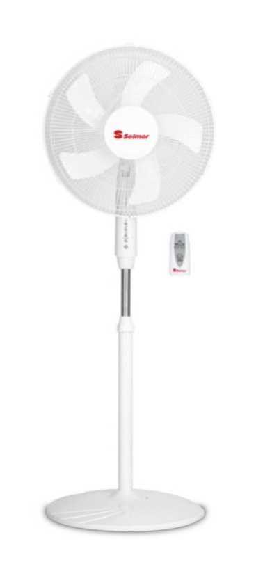 מאוורר עמוד "16 לבן + שלט SELMOR דגם SE-918 סלמור
