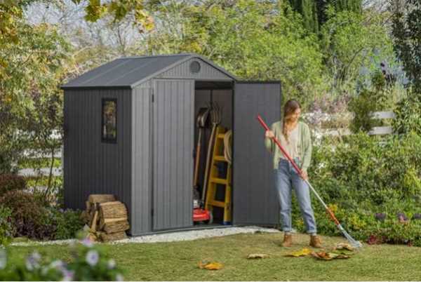 מחסן גינה דארווין KETER 17210353 דגם Darwin 6X6 אפור כתר