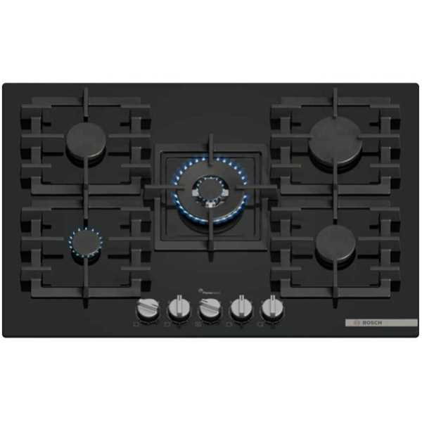 כיריים גז 75 ס"מ Bosch דגם PPQ7A6I40Y זכוכית שחורה בוש