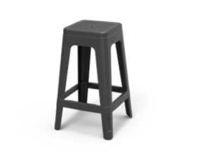 כסא בר דמוי מתכת לוקה KETER דגם 17211870 כתר אפור