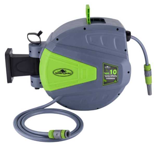 גלגלת השקייה אוטומטית 10 מטר עם חזרה מבוקרת מבית AUSTRALIA GARDEN דגם SH-G01