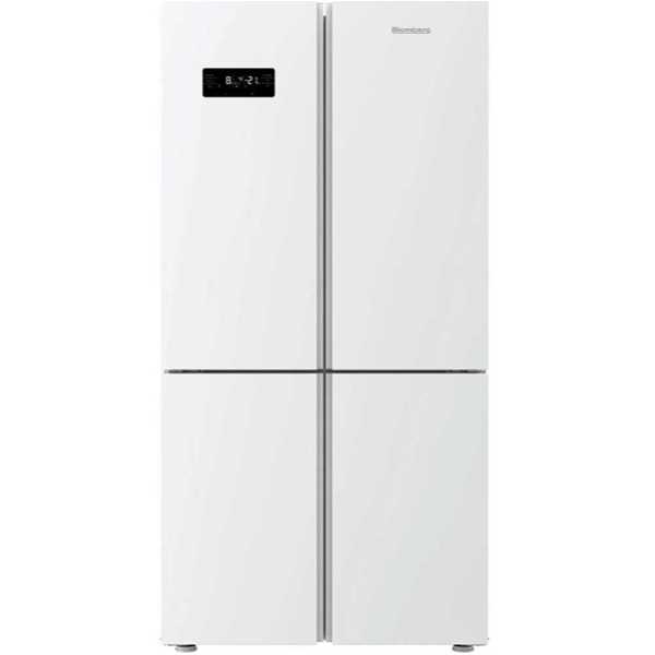 מקרר 4 דלתות Blomberg דגם KQD1623EGW בלומברג זכוכית לבנה