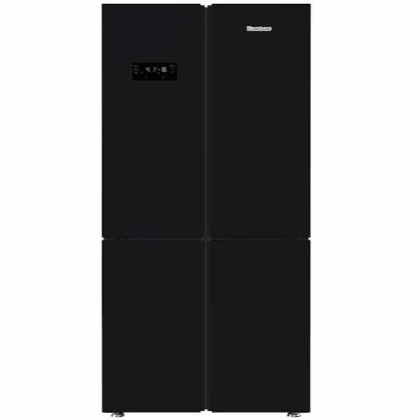 מקרר 4 דלתות זכוכית Blomberg דגם KQD1644GB בלומברג שחור