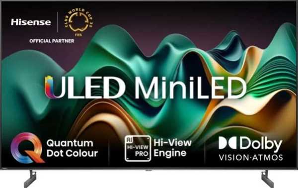 מסך "55 HISENSE 4K SMART QLED MINI LED דגם 55U62NQ הייסנס