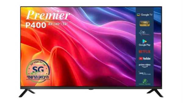 מסך "40 PREMIER LED FHD דגם 40P400 פרימייר