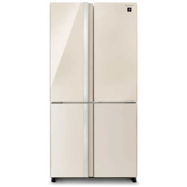 מקרר 4 דלתות זכוכית SHARP דגם SJ-8942-BG שארפ בז'
