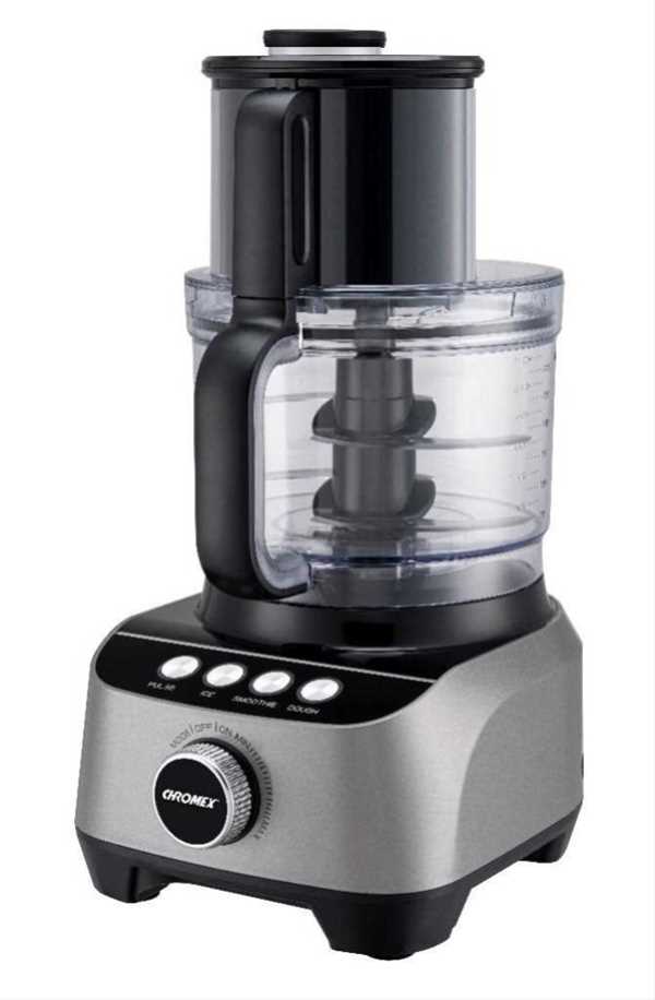 מעבד מזון CHROMEX 1300W דגם CHF-700 כסוף כרומקס 