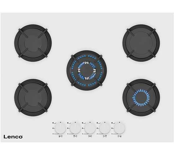 כיריים גז Lenco LGH7508WH לנקו