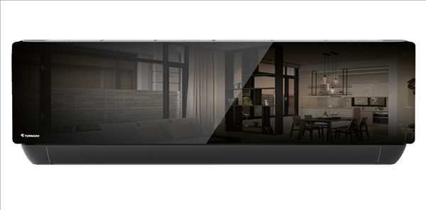 מזגן עילי SMART-18X SQ Wifi של Tornado טורנדו בצבע שחור