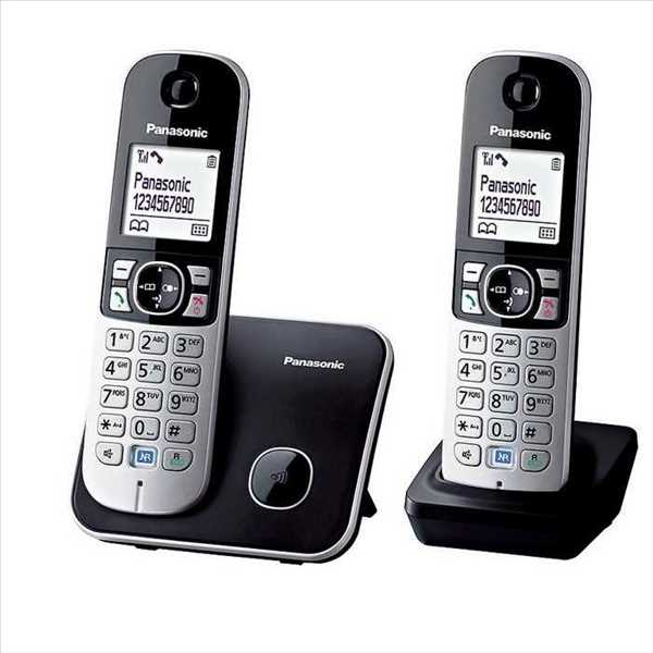 טלפון אלחוטי + שלוחה Panasonic KX-TG6812MBB פנסוניק